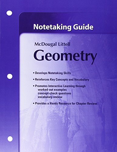 Beispielbild fr Geometry, Grades 9-12 Notetaking Guide: Holt Mcdougal Larson Geometry zum Verkauf von TextbookRush