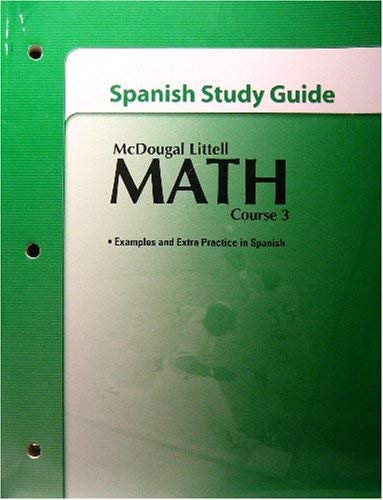 Stock image for Spanish Study Guide Math Course 3: Examples And Extra Practice In Spanish ; 9780618740710 ; 0618740716 for sale by APlus Textbooks