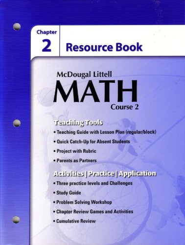 9780618741441: McDougal Littell Math Course 2: Chapter Resources Book Chapter 2