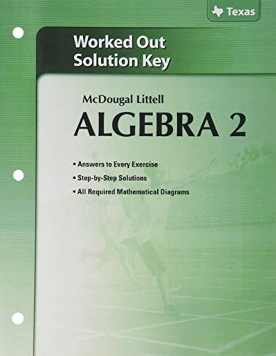 9780618742516: Algebra 2 Worked-Out Solutions Key