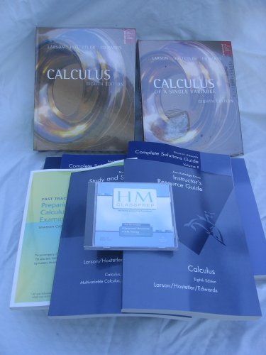 9780618751822: Calculus of a Single Variable Advanced 8th Edition with Booklet by Larson et al (2006-08-01)