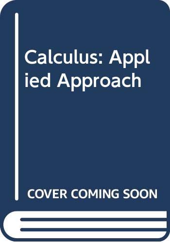 Calculus: Applied Approach (9780618752263) by Larson, Ron