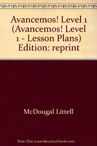 Stock image for Lesson Plans (Avancemos!, Level 1) (Spanish Edition) for sale by Jenson Books Inc