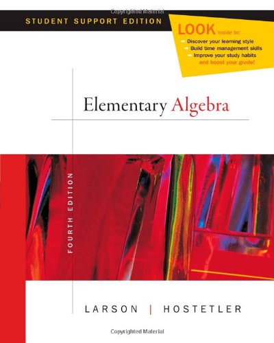 9780618753536: Elementary Algebra