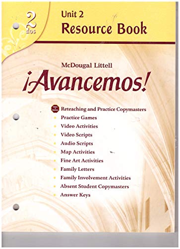 Stock image for Avancemos! Unit Resource Book 2, Level 2 (Spanish Edition) for sale by ThriftBooks-Dallas
