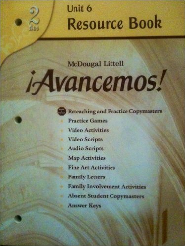 Stock image for Avancemos! Unit Resource Book 6, Level 2 (Spanish Edition) for sale by Wonder Book