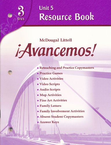 Stock image for ?Avancemos!: Unit Resource Book 5 Level 3 (Spanish Edition) for sale by Allied Book Company Inc.