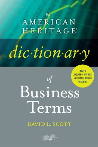 Stock image for The American Heritage Dictionary of Business Terms for sale by HPB-Emerald