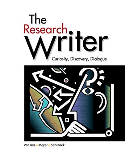 9780618756223: The Research Writer: Curiosity, Discovery, Dialogue