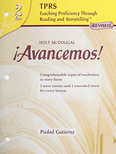 Imagen de archivo de Avancemos! Teaching Proficiency Through Reading and Storytelling a la venta por TextbookRush