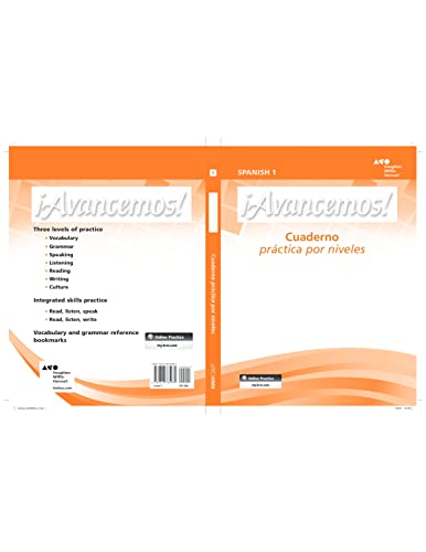 Stock image for Avancemos: Cuaderno, Practica por niveles, Student Edition, Level 1 (Spanish Edition) for sale by SecondSale