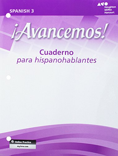 Beispielbild fr Avancemos! (Avancemos!) 3 Tres Cuaderno Para Hispanohablantes zum Verkauf von SecondSale