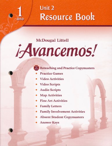 Stock image for Avancemos! Unit Resource Book 2, Level 1 (Spanish Edition) for sale by BooksRun