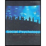 Beispielbild fr Social Psychology zum Verkauf von Better World Books