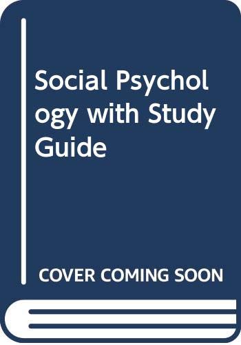 Stock image for Social Psychology with Study Guide, 6th for sale by a2zbooks