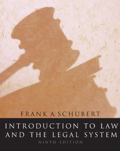 Stock image for Introduction to Law and the Legal System for sale by Wonder Book