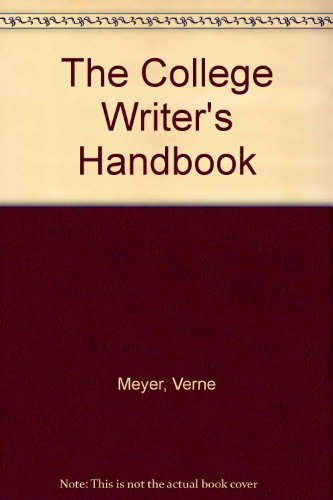 9780618776955: The College Writer’s Handbook