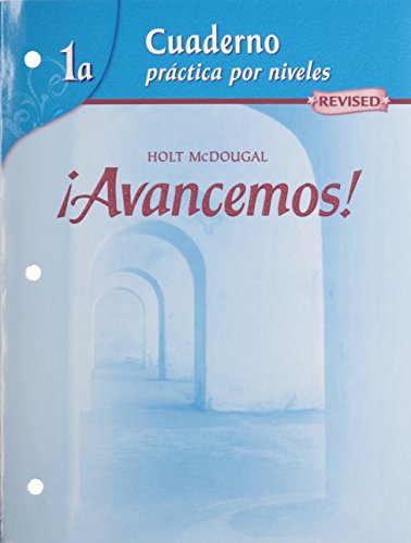 Stock image for Cuaderno: Practica por niveles (Student Workbook) with Review Bookmarks Level 1A (?Avancemos!) (Spanish Edition) for sale by SecondSale