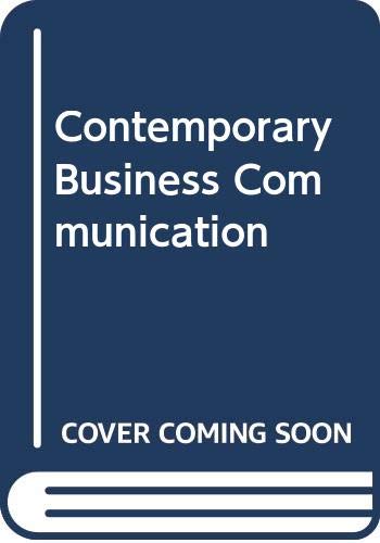 Contemporary Business Communication (9780618782581) by Ober, Scot