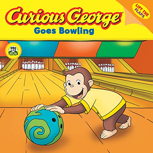 Stock image for Curious George Goes Bowling (Cgtv Lift-The-Flap 8x8) for sale by 2Vbooks