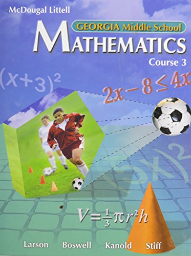 Stock image for Georgia Middle School Mathemetics, Course 3 (Mcdougal Littell Math Course 3) ; 9780618800544 ; 0618800549 for sale by APlus Textbooks