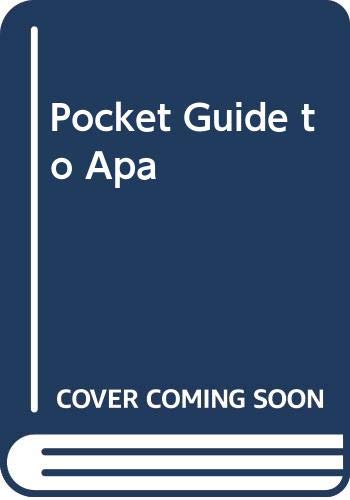 Pocket Guide to APA, 2e with Understanding Plagarism (9780618802050) by Perrin, Robert