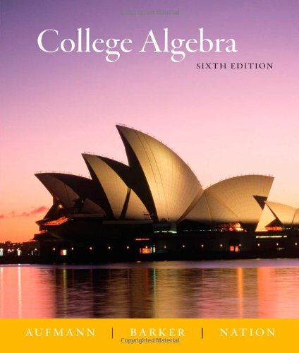 Beispielbild fr College Algebra zum Verkauf von ThriftBooks-Dallas