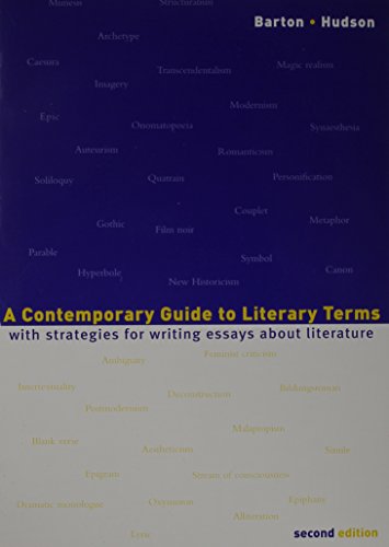 Contemporary Handbook Literature Terms (9780618804535) by Barton, Edwin