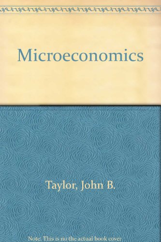 Microeconomics (9780618805877) by Taylor, John B.