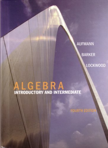 9780618809523: Algebra Introductory and Intermediate 4th Ed