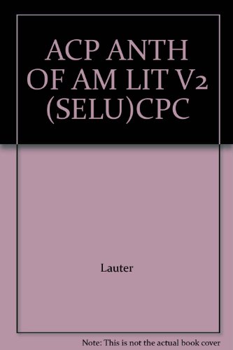 9780618810659: ACP ANTH OF AM LIT V2 (SELU)CPC