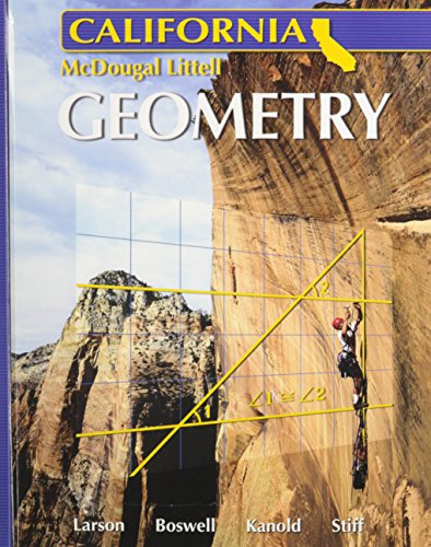 Beispielbild fr Holt McDougal Larson: Geometry California zum Verkauf von BooksRun