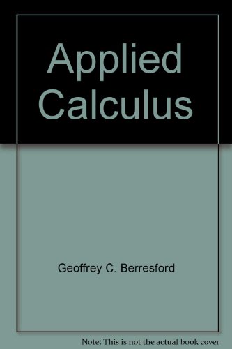 Imagen de archivo de Applied Calculus a la venta por ThriftBooks-Dallas