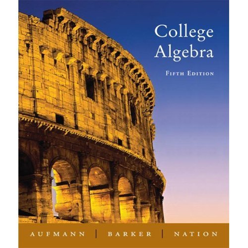Stock image for College Algebra Fifth Edition for sale by Hawking Books