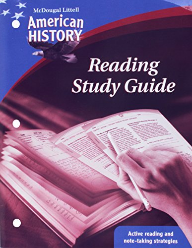 9780618821495: McDougal Littell Middle School American History: Reading Study Guide