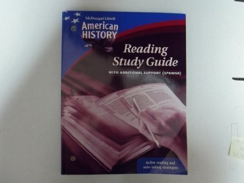 Stock image for Middle School American History: Spanish Reading Study Guide with Additional Support (Spanish Edition) for sale by Nationwide_Text