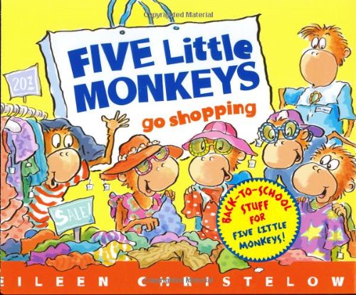 Imagen de archivo de Five Little Monkeys Go Shopping a la venta por Better World Books