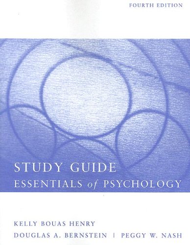 Imagen de archivo de Study Guide for Essentials of Psychology a la venta por ThriftBooks-Dallas