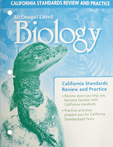 Imagen de archivo de McDougal Littell Biology: Standards Practice and Review (Student) Grades 9-12 a la venta por ThriftBooks-Atlanta