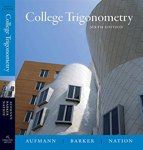 Stock image for College Trigonometry for sale by Better World Books
