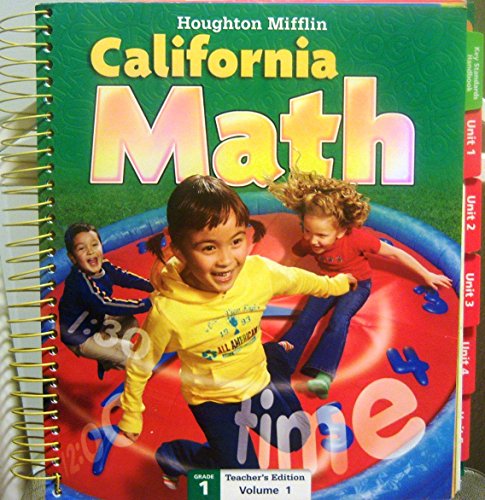 Stock image for Mathmatics California, Level 1: Teacher Edition [Spiral-bound] HOUGHTON MIFFLIN for sale by Ocean Books