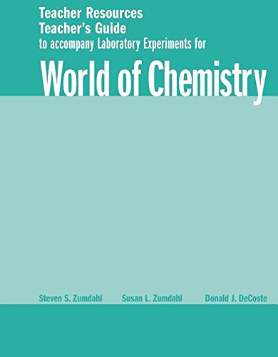Beispielbild fr World of Chemistry: Teacher Resources, Teacher's Guide to Accompany Laboratory Experiments, Grade 2 zum Verkauf von Allied Book Company Inc.