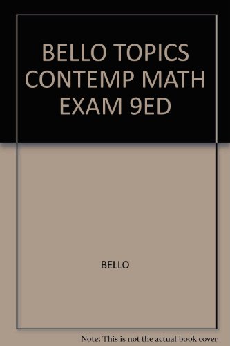 9780618833030: Title: Topics in Contemporary Mathematics