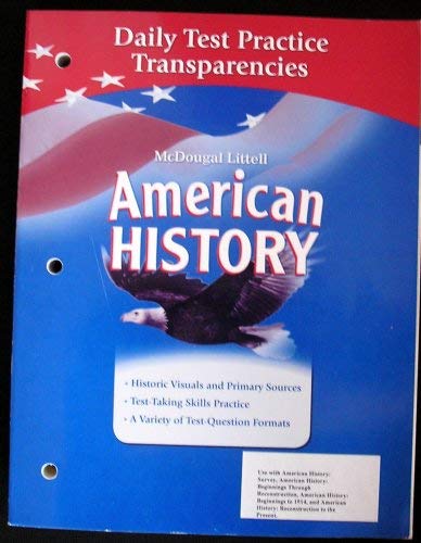 Stock image for Middle School American History: Test Practice Transparencies Grades 6-8 for sale by Nationwide_Text