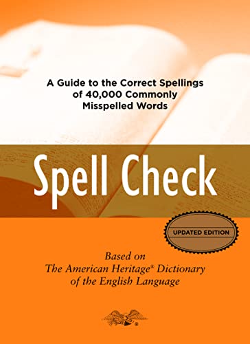 Imagen de archivo de Spell Check: Based on the American Heritage Dictionary of the English Language a la venta por ThriftBooks-Dallas