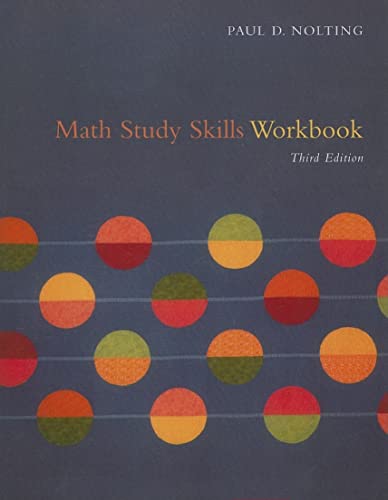 Beispielbild fr Math Study Skills Workbook zum Verkauf von HPB-Red