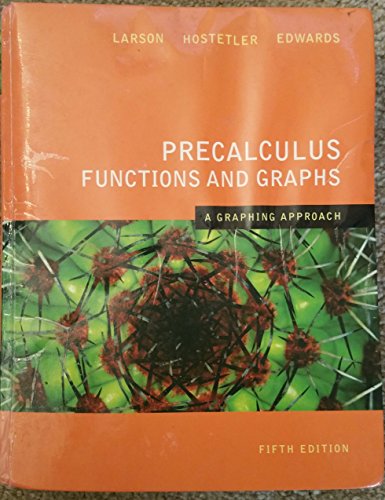 9780618851508: Precalculus Functions and Graphs: A Graphing Approach