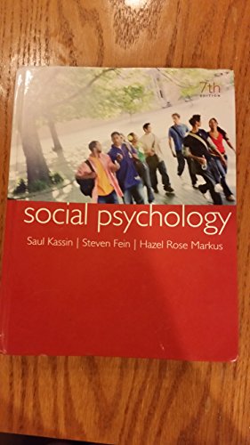 9780618868469: Social Psychology