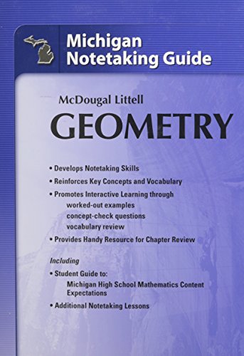 9780618872855: Geometry, Grades 10-12 Notetaking Guide: Mcdougal Littell High School Math Michigan