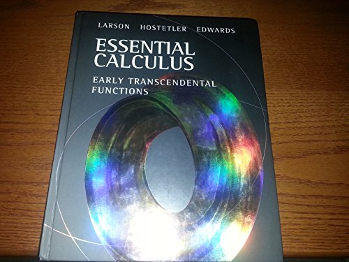 Stock image for Essential Calculus: Early Transcendental Functions (Available 2010 Titles Enhanced Web Assign) for sale by SecondSale